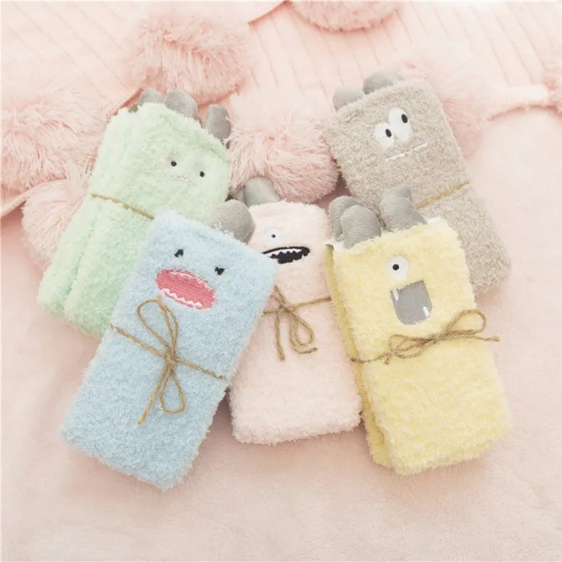 Monsters fluffy socks