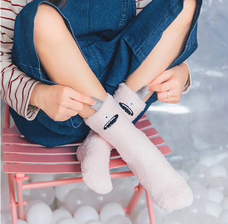 Monsters fluffy socks