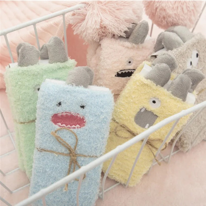 Monsters fluffy socks