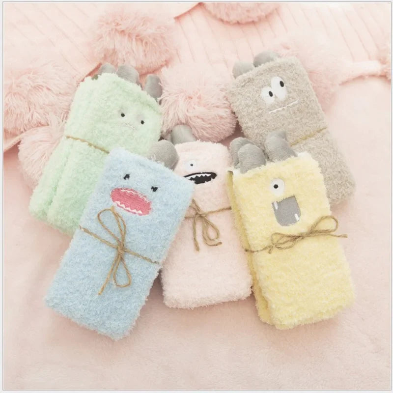 Monsters fluffy socks