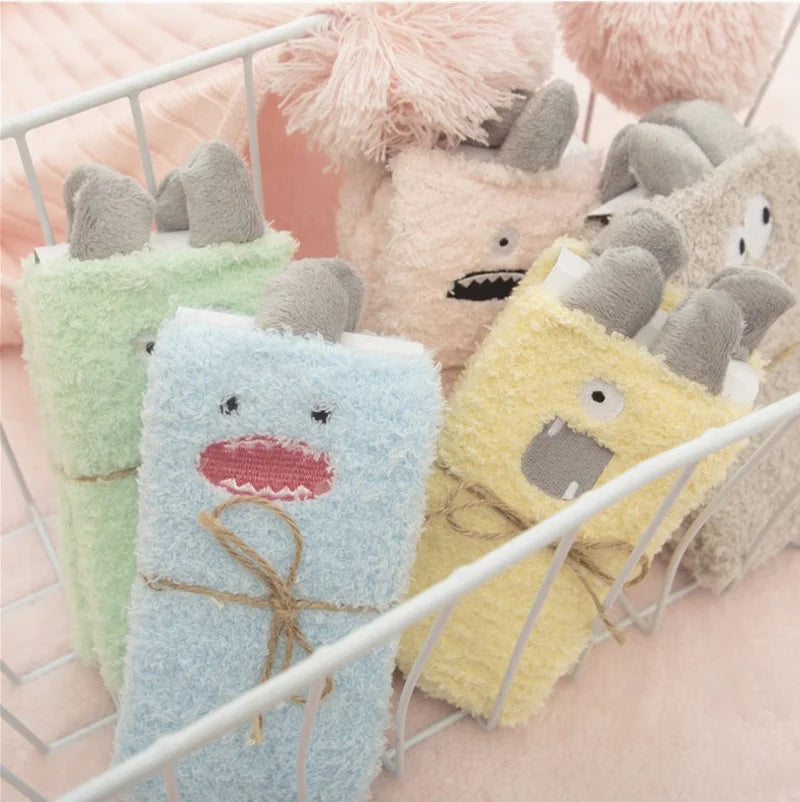 Monsters fluffy socks