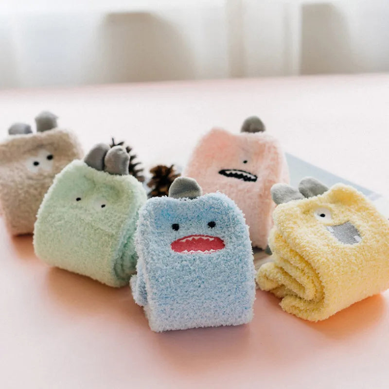 Monsters fluffy socks