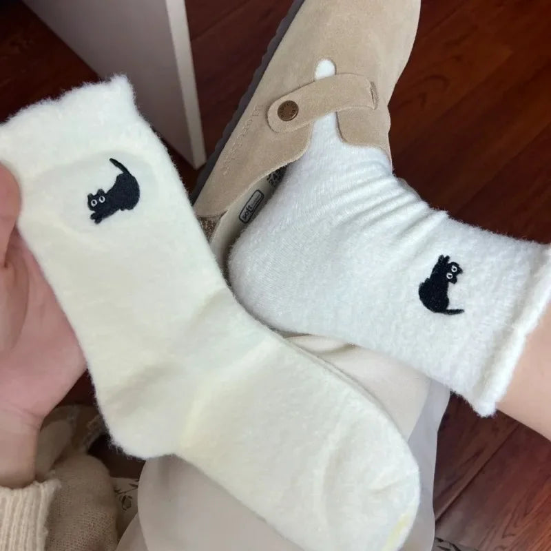 Kitty(3 pairs) fluffy socks