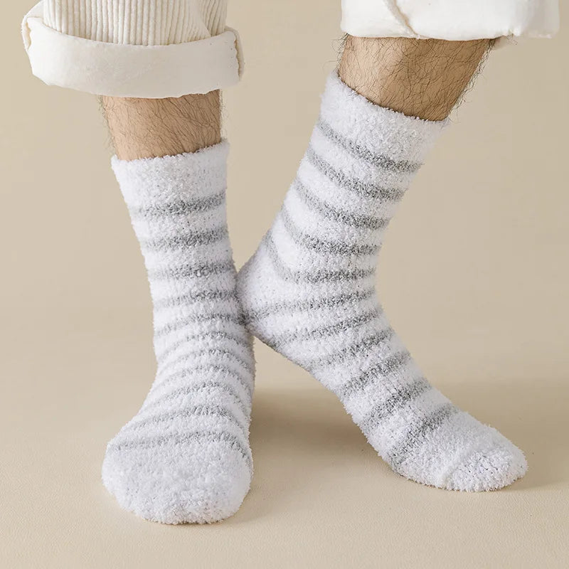 Stripes (5 pairs) fluffy socks