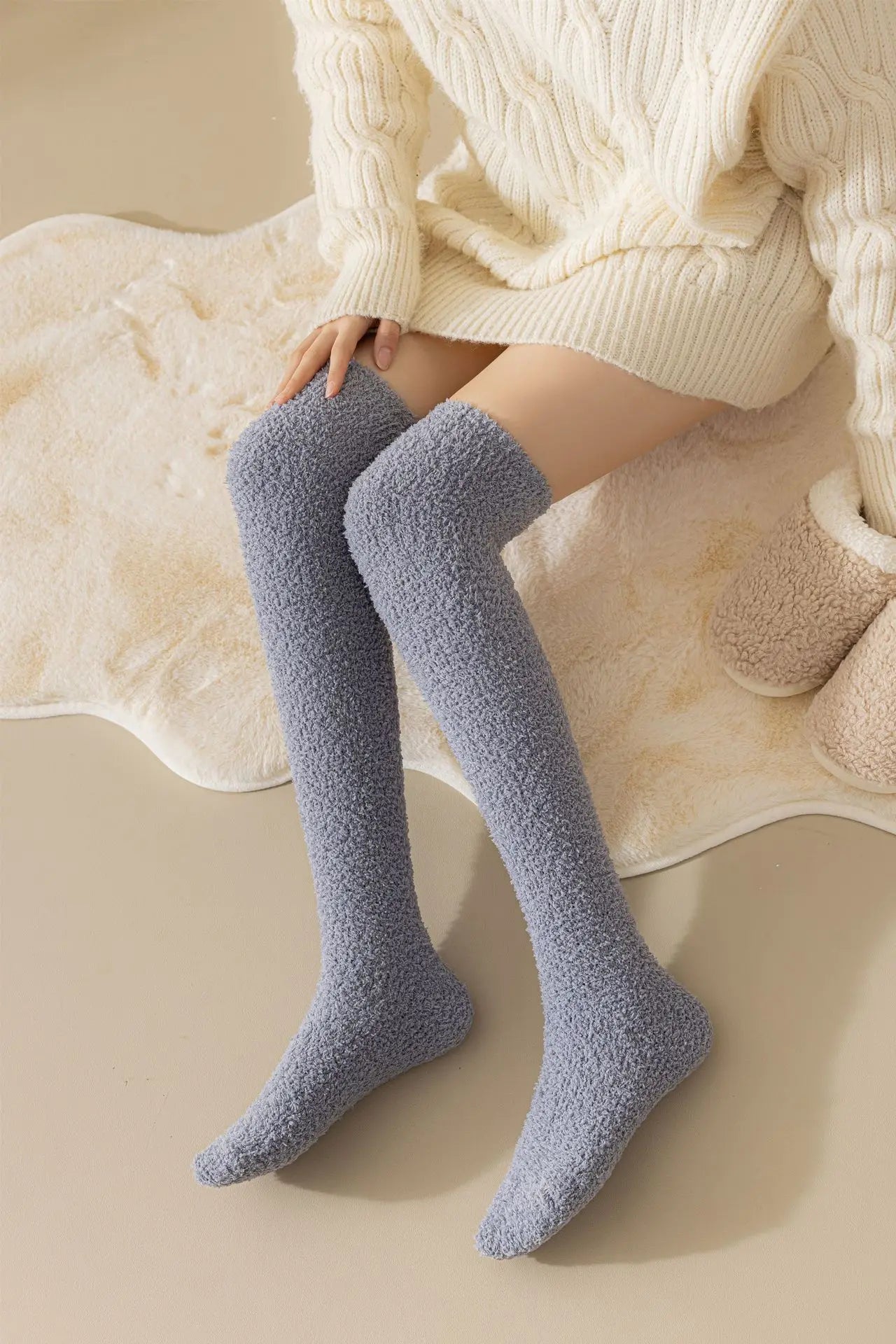Fuzzy Chunky Socks