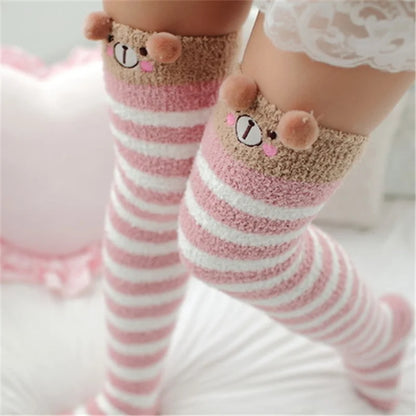 Cute High Fuzzy Socks