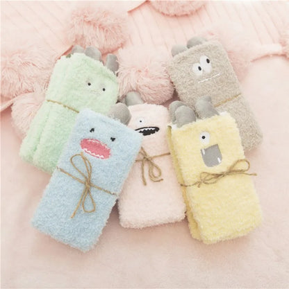 Monsters fluffy socks