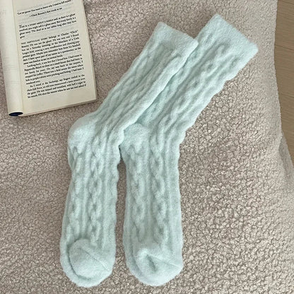 Ocean fluffy socks