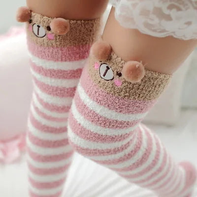 Cute High Fuzzy Socks