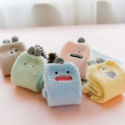 Monsters fluffy socks