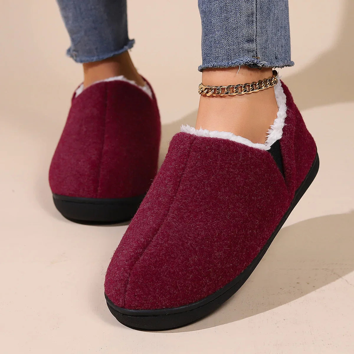 Cosy fluffy slippers Velvet