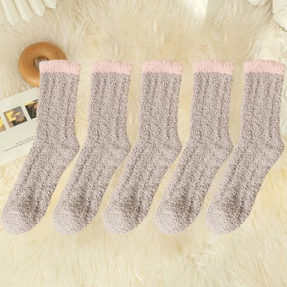 5 Pairs Fuzzy Socks