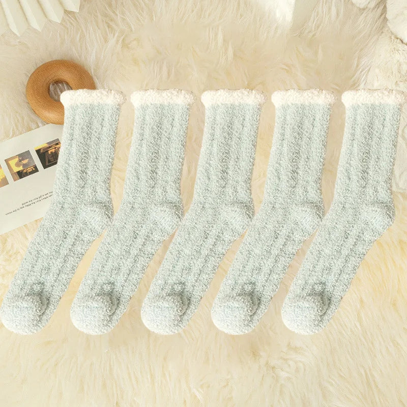 5 Pairs Fuzzy Socks