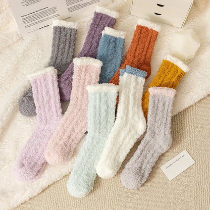 5 Pairs Fuzzy Socks