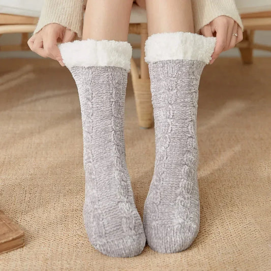 Minimalist Fuzzy Socks