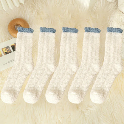 5 Pairs Fuzzy Socks