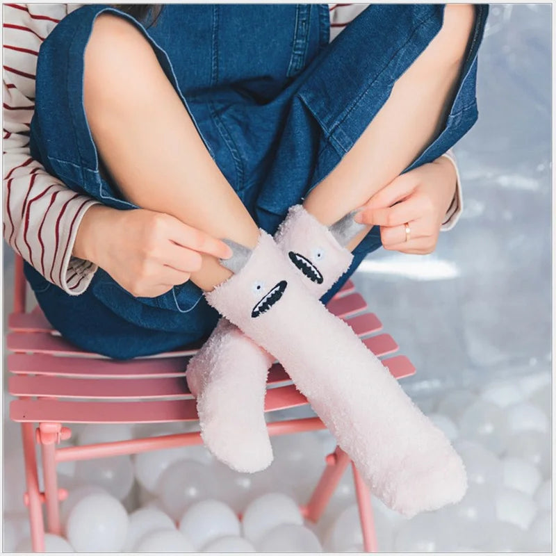 Monsters fluffy socks