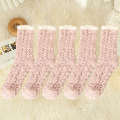 5 Pairs Fuzzy Socks