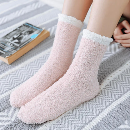 5 Pairs Fuzzy Socks