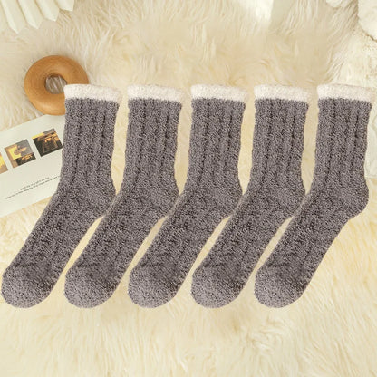 5 Pairs Fuzzy Socks