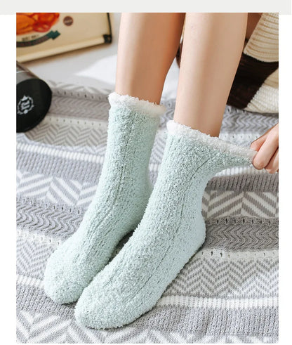 5 Pairs Fuzzy Socks