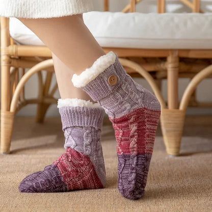 Fuzzy Knit Socks