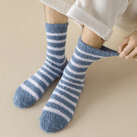 Stripes (5 pairs) fluffy socks